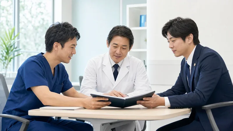 治療後の示談について専門家へ相談するイメージ